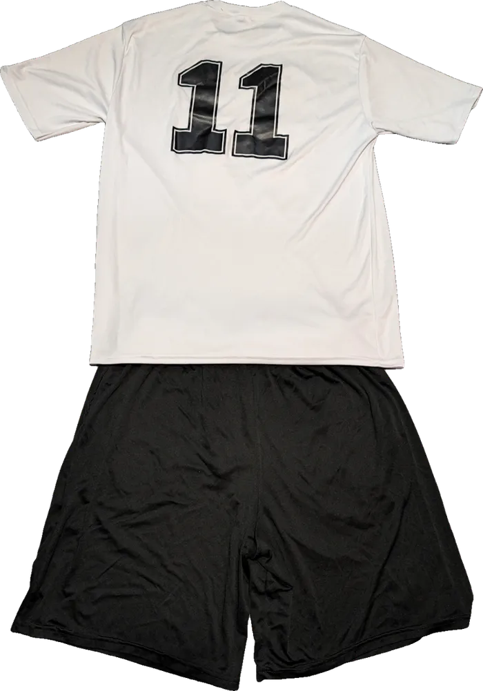 Pittsburgh Pioneers white jersey, back
