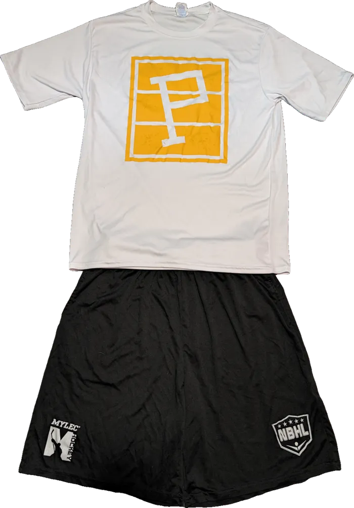 Pittsburgh Pioneers white jersey, front