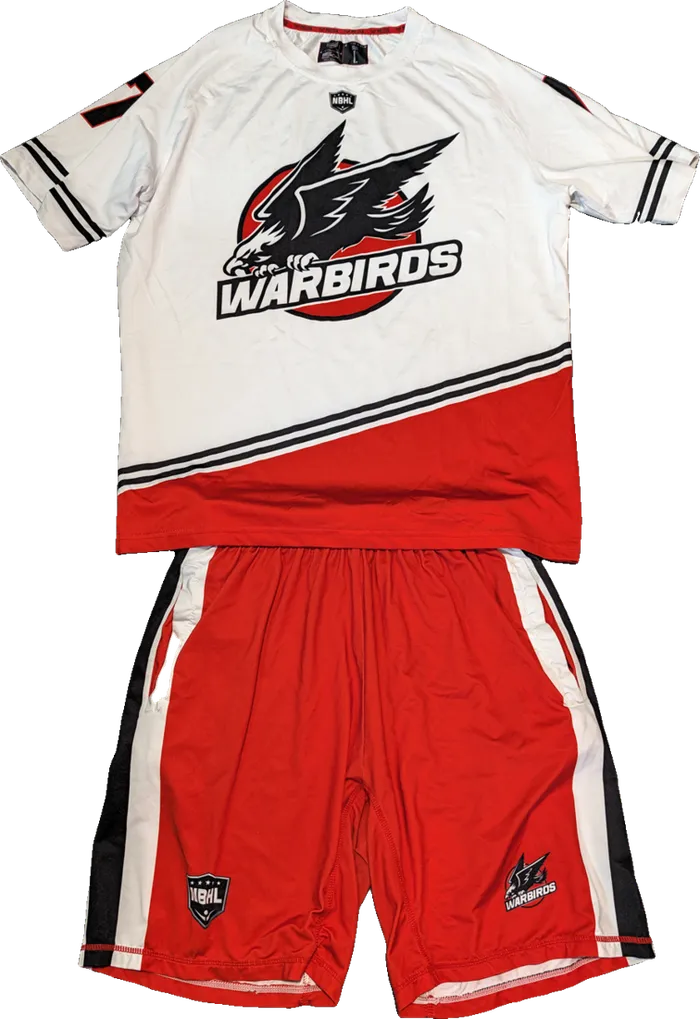 Mon Valley Warbirds white jersey, front